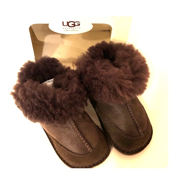UGG Other - Chocolate Brown Shearling Infant Uggs, Size S